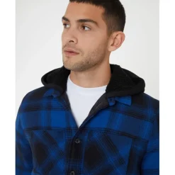 Threadbare Hooded Regular Fit Sweatshirt in Blue