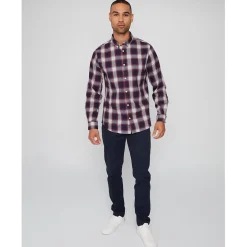 Threadbare Regular Fit Long Sleeve Shirt in Black