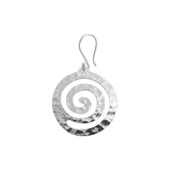 Tianguis Jackson Hammered Swirl Erng in Silver