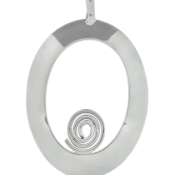 Tianguis Jackson Oval With Swirl Pndt in Silver