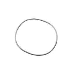 Tianguis Jackson Skinny Wave Bangle in Silver