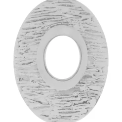 Tianguis Jackson Textured Oval Hole Erng in Silver