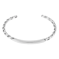 Tianguis Jackson Twist And Bar Cuff in Silver