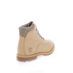 Timberland 6 Inch Lace Up Waterproof Boots in Cream