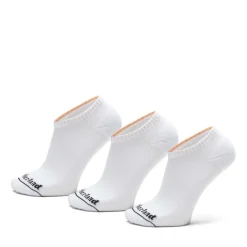 Timberland 3 Pack of Core No Show Socks in White