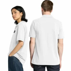 Timberland Badge Regular Fit Short Sleeve Polo in White