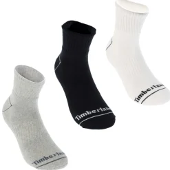 Timberland Bowden Quarter 3 Pack Socks in Multi colour