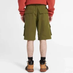 Timberland Durable Water Repellent Cargo Shorts in olive