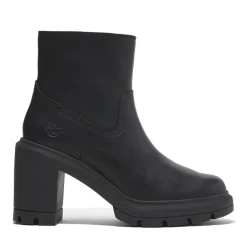 Timberland Heights Mid Zip Up Boots in Black
