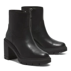 Timberland Heights Mid Zip Up Boots in Black