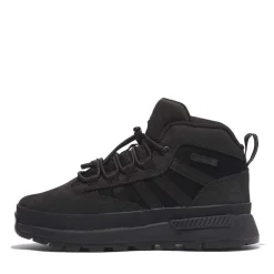 Timberland Juniors Euro Trekker Mid Lace-Up Boots in Black
