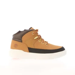 Timberland Kids Seneca Bay Mid Lace-Up Zip Hiker Boots in Wheat