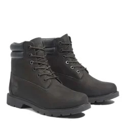 Timberland Linden Woods 6 Inch Lace-Up Waterproof Boots in Black