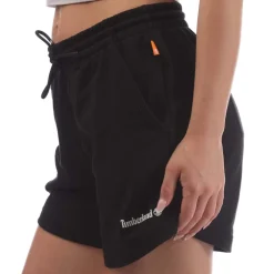 Timberland Linear Logo Sweat Shorts in Black