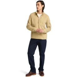 Timberland Mt Willard 1/4 Zip Fleece in Beige