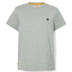 Timberland Oyster River Logo Short Sleeve T-Shirt in Grey