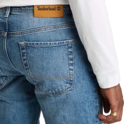 Timberland Sandown Stretch 5 Pocket Slim-Fit Jeans in Denim