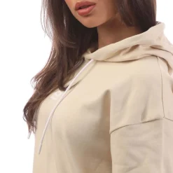 Timberland Stack Logo Hoody in Natural