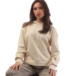 Timberland Stack Logo Hoody in Natural