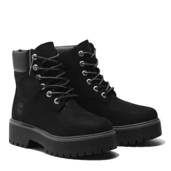 Timberland Street 6 Inch Lace Up Waterproof Boots in Black
