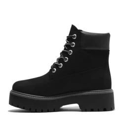 Timberland Street 6 Inch Lace Up Waterproof Boots in Black