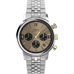 Timex Marlin Quartz Chrono in Silver