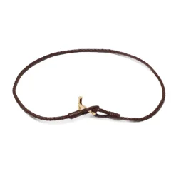 Tom Ford Braided Leather Bracelet in Tan