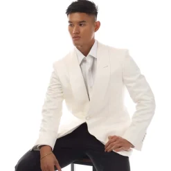 Tom Ford Evening Suit Jacket in White