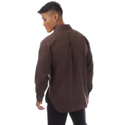 Tom Ford Long Sleeve Dress Shirt in Brown