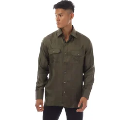 Tom Ford Long Sleeve Dress Shirt in Khaki