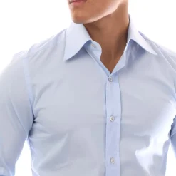 Tom Ford Long Sleeve Dress Shirt in Light Blue