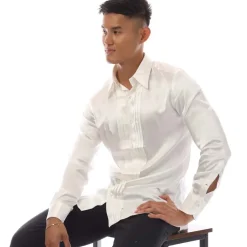 Tom Ford Long Sleeve Dress Shirt in White