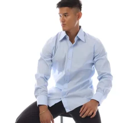 Tom Ford Long Sleeve Dress Shirt in Light Blue