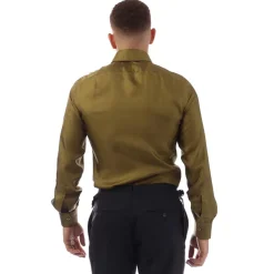 Tom Ford Long Sleeve Dress Shirt in Green