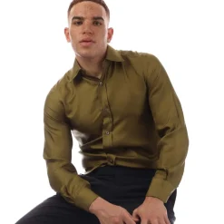 Tom Ford Long Sleeve Dress Shirt in Green