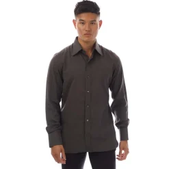 Tom Ford Long Sleeve Dress Shirt in Grey