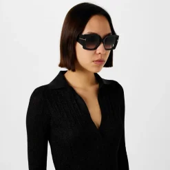Tom Ford Womens Jacquetta Sunglasses in Black