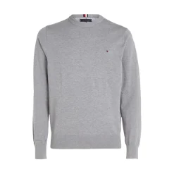 Tommy Hilfiger 1985 Collection Pure Cotton Crewneck Sweater in Grey