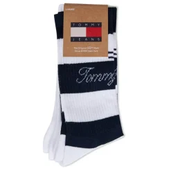 Tommy Hilfiger 2 Pack Rugby Lettering Crew Socks in Blue