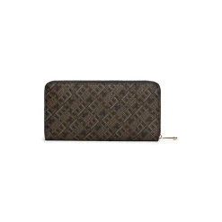 Tommy Hilfiger Around Monogram Purse in Black