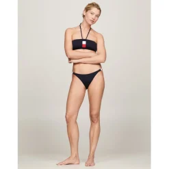 Tommy Hilfiger Chk String Bik in Blue