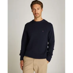 Tommy Hilfiger Cotton C Neck in Blue