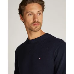 Tommy Hilfiger Cotton C Neck in Blue