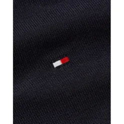 Tommy Hilfiger Cotton Crew Neck Pullover Sweater in Blue