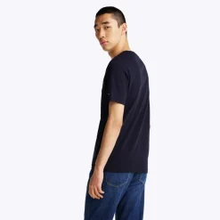 Tommy Hilfiger Crest Logo Embroidery T-Shirt in Blue