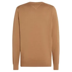 Tommy Hilfiger Ess Crew Knit in Beige