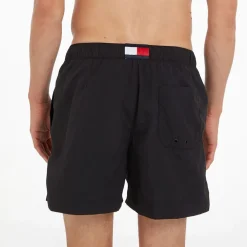 Tommy Hilfiger Essential Logo Swim Shorts in Black