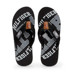 Tommy Hilfiger Essential Beach Flip Flops in Black