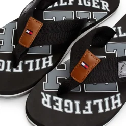 Tommy Hilfiger Essential Beach Flip Flops in Black