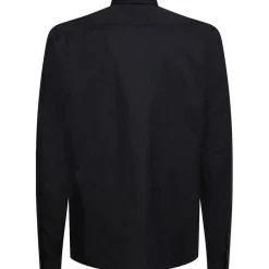 Tommy Hilfiger Flex Long Sleeve Poplin Shirt in Black